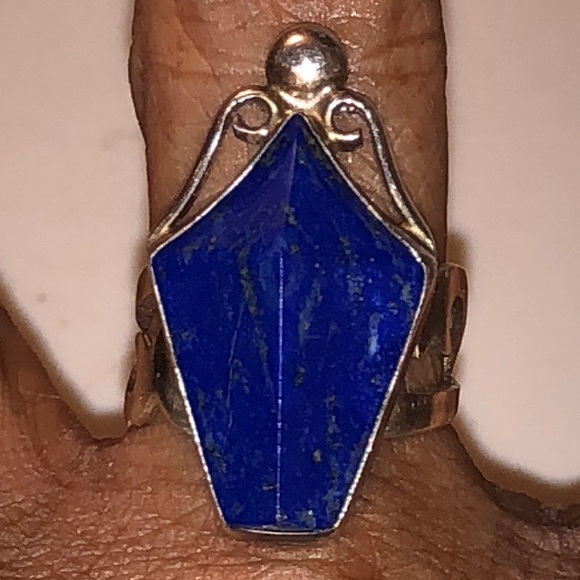 😍Vintage Jay King Mine Lapis ring! Unique!! - Picture 5 of 7
